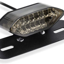 ANKIA 12V 16 LED Universal Motorcycle Integrated Brake Tail Running Light Turn Signla License Plate Lamp (Smoked Black Cover)