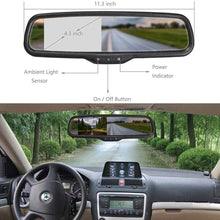 EWAY Tailgate Handle Backup Reverse Camera with 4.3 inch Rear View Mirror Monitor Kit for Dodge Ram 1500 2500 3500 2002-2008 Vehicle Safety Auto Reversing Parking Camera
