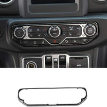RT-TCZ Carbon Fiber Center Control Air Conditioner Switch Cover Trim Frame for 2018-2020 Jeep Wrangler JL JLU