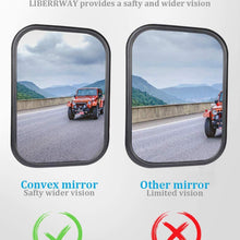 Door Off Mirror for Jeep Wrangler TJ JK 4x4 Off-road Morror Rectangular Mirrors Quick Release Side View Mirror, 2 Pack