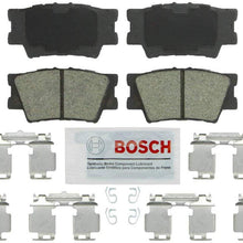 Bosch BE1212H Blue Disc Brake Pad Set with Hardware for Select 2006-15 Lexus, Pontiac, and Toyota Vehicles - REAR