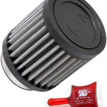 K&N Universal Clamp-On Air Filter: High Performance, Premium, Washable, Replacement Filter: Flange Diameter: 1.75 In, Filter Height: 3 In, Flange Length: 0.625 In, Shape: Round Straight, RU-2685