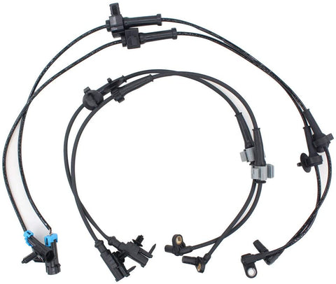 NewYall Set of 4 Front and Rear Right Passenger and Left Driver Side ABS Wheel Speed Sensor