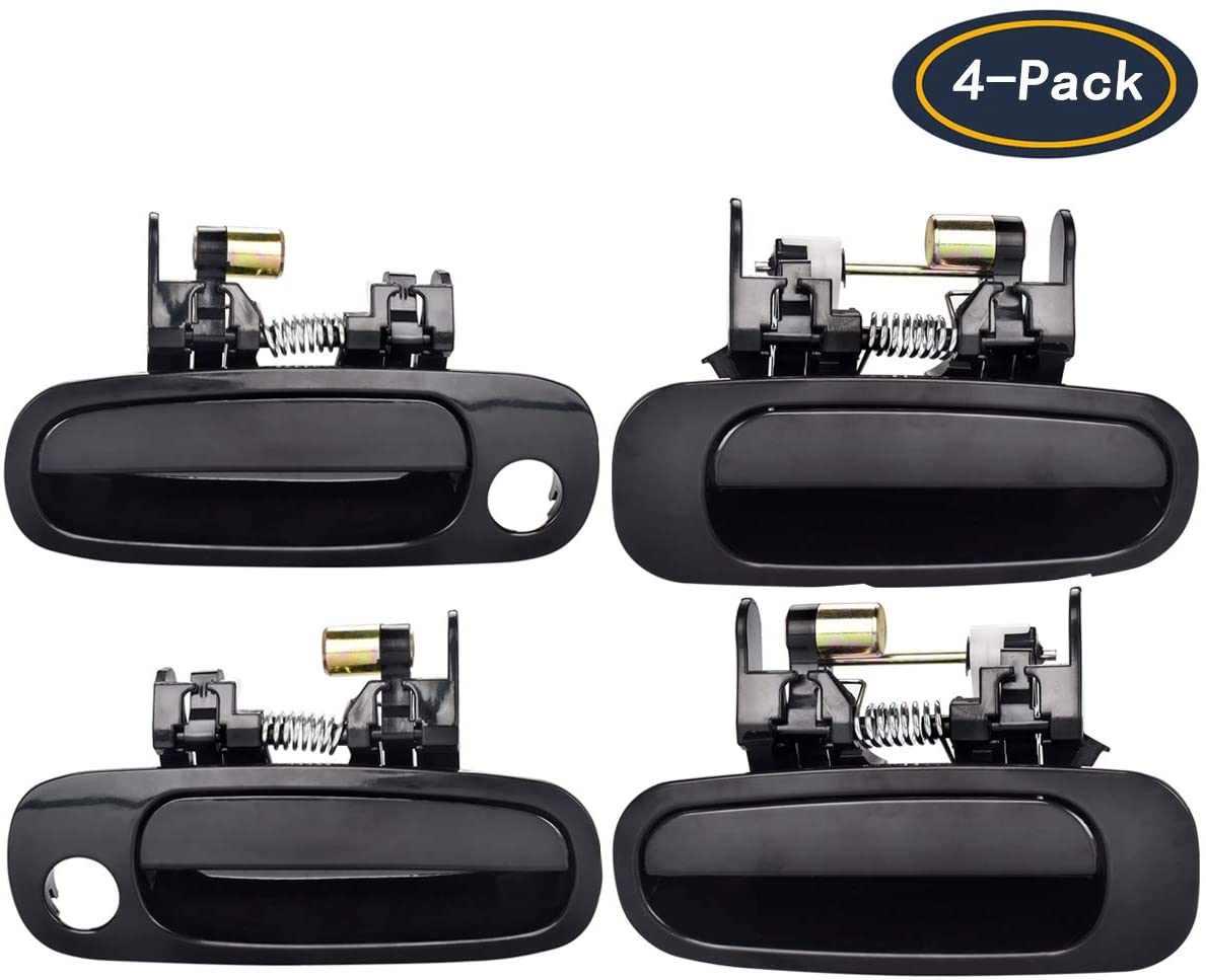 faersi 4pcs Outside Exterior Door Handles Front Rear Driver & Passenger Side for 1998 1999 2000 2001 2002 Toyota Corolla