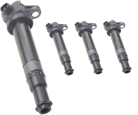 MOSTPLUS Ignition Coils Compatible for Hyundai Accent Kia Rio L4 1.6L 2006-2011 UF499 27301-26640 C1543 (Pack of 4)