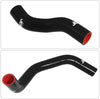 For Nissan 240SX S13 S14 S15 SR20DET SR20 JDM 3 Ply Nylon Silicone Radiator Coolant Hose Pipe Kit Black