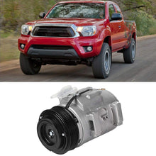 Air Conditioner Compressor, Automotive A/C Air Conditioning Compressor Assembly Replacement Fit for Toyota Tacoma 2.7L 4.0L 2005-2014 Replaces Part# CO10835C