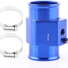 VGEBY Car Aluminum Water Temp Temperature Joint Pipe Sensor Gauge Radiator Hose Adapter Clamps 26-40MM (Size : 40MM)