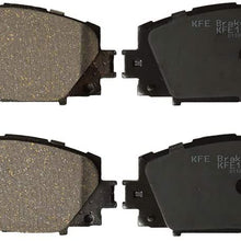 KFE KFE1184-104 Ultra Quiet Advanced Premium Ceramic Brake Pad Front Set Compatible with: 2010-2018 Toyota Prius, Prius C, Prius Prime, 2007-2018 Yaris; Lexus CT200h