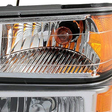 For Chevy Colorado/GMC Canyon Headlights + Parking Lights Replacement Driver + Passenger Side Pair Set
