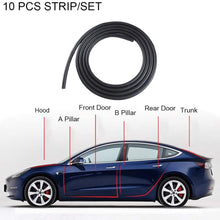 Motrobe Tesla Model 3 Model Y Door Seal Kit Soundproof Rubber Weather Draft Wind Noise Reduction Kit Model 3 Accessories