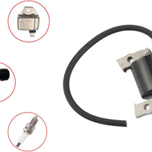 PARTSRUN Ignition Coil （ID#ZH7157） with BM11 Ignition Module Igniter 21119-2161 AM131398 AM132770 for Kawasaki FC400V FC420V 21121-2070 John Deere AM109209 with F7TC Spark Plug and Boot,ZF127-KIT