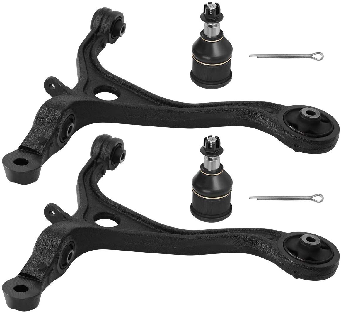 Front Lower Control Arm w/Ball Joint Assembly for 2003-2007 Honda Accord & 2004-2008 Acura TSX Sedan 4D Navigation, Pack of 4