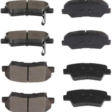 SCITOO 8pcs Front Rear Ceramic Brake Pads fit for 2011-2016 Hyundai Elantra,2013 Hyundai Elantra Coupe,2013-2017 Hyundai Elantra GT