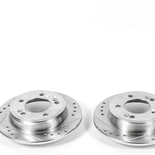 Power Stop JBR1563XPR Rear Evolution Drilled & Slotted Rotor Pair
