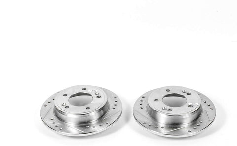 Power Stop JBR1563XPR Rear Evolution Drilled & Slotted Rotor Pair