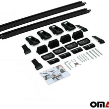 Silver Aluminum Roof Top Bar Cross Bars Cargo Rack - Luggage, Ski, Kayak Carrier | 165 LBS / 75 KG Load Capacity - Set 2 Pcs | Fits Volkswagen Amarok 2011-2021