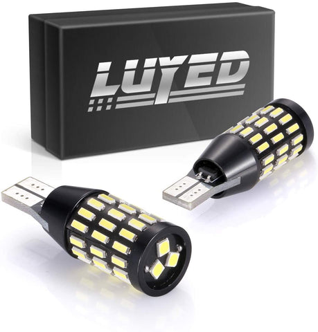 LUYED 2 Extremely Bright 1000 Lumens Backup Reverse Lights 360-Degree Shine 921 912 W 16W 4014&3030 48-EX Chipsets, Xenon White