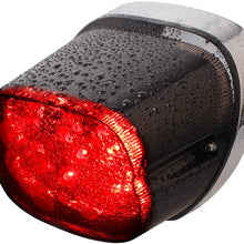 NTHREEAUTO Smoked LED Tail Light, Brake Integrated Turn Signals Compatible with Harley Davidson Sportster XL883c Street Glide Road King Low Profile Taillights