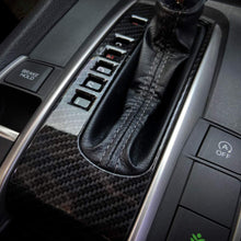 Carbon Fiber Grain Interior Gear ABS Panel Trim Shift Box Cover For Honda 10th Gen Civic 2016 2017 2018 2019 2020