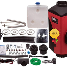 12V 5KW All-in-One Air Diesel Heater LCD Switch & Remote Control for Trucks Car Boat Caravan SUV (1 Hole)