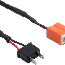 AMTOVL One Pair Led H7 Headlight Decoder Headlight/fog light Canbus Error Free Resistor Black Canbus Adapter Wiring Kits Turn Signal Resistor Error Free For Volkswagen