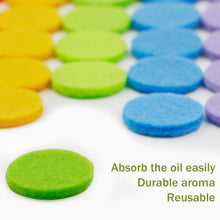 RoyAroma 22mm Replacement Refill Pads(60PCS) for 30mm Stainless Steel Essential Oil Diffuser Necklace Pendant Locket Car Diffuser-12 Colors, 6/7 Inch Diameter