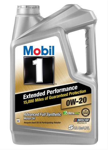 Mobil 1 (120903 Extended Performance 0W-20 Motor Oil - 5 Quart