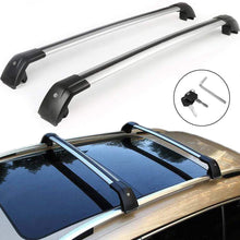 iina fit for MKC Cross Bar Crossbars Roof Rails Roof Rack 2015-2019, Silver - Pair