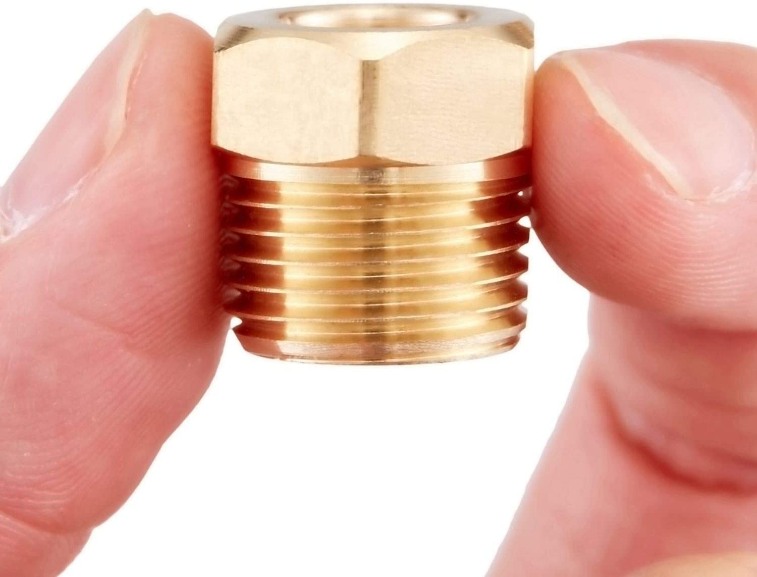 Minimprover 16 PCS Brass (Better Than Steel) Inverted Flare Brake Line Nut Fitting For 5/16