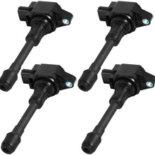 Ignition Coil Pack of 4 - Compatible With Infiniti FX50 M56 & Nissan Altima Cube Rogue Sentra Versa - Replace Part Number UF-549 224481KT0A 22448ED000