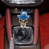 Arenbel Car Speed Shifter Knob Piratical Skull Style Manual Gear Shift Knobs Lever Shifting Head fit Most Automatic Vehicles, Silver