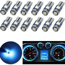 Nanpoku Long Life T5 74 73 2721 LED Bulb Dash Lights 3030 Chipsets CANBUS Error Free for Dashboard Instrument Panel Cluster AC Lights Bulb Replacement,Pack of 12 (Amber)