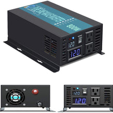 WZRELB 2500 watt 12V Pure Sine Wave Inverter, Automotive Car Power Inverter,Dual 120V AC outlets, DC to AC,Best Back Up Power Supply for RV,Home,Office