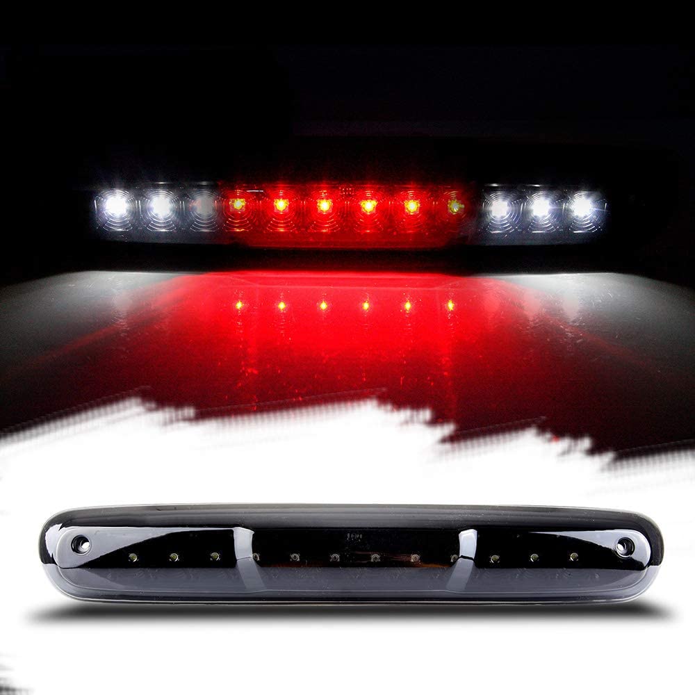 Third Brake Light LED 3rd Brake Light Rear Tail Brake Light Cargo Lamp Waterproof Smoke Lens Black Housing High Mount Brake Light Replacement fit for 2007-2013 Chevy Silverado GMC Sierra 25890530