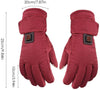 Lamptti Lithium Battery Charging Heating Gloves, Motorcycle Electrocar Heating Gloves Warmer for Women, Three-Speed Adjustment, Waterproof Insulated, Velet Thickening Fabric