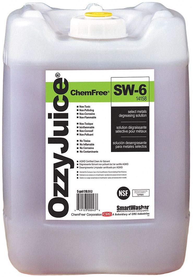 SmartWasher SW-6 OzzyJuice Select Metals Degreasing Solution, 5 Gal 14158