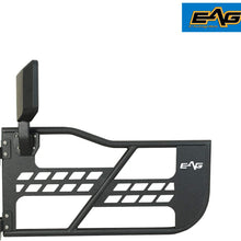EAG Safari Tubular Door with Side View Mirror Fit for 07-18 Jeep Wrangler JK 2 Door Only