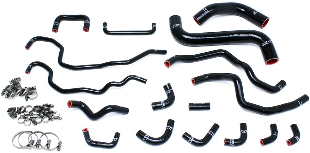 HPS 57-1516-BLK Black Silicone Radiator + Heater Hose