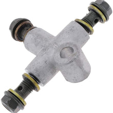 MSJFUBANGBM MagiDeal New Hot Front Double Brake Tee Fitting Connector for Motorcycle