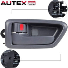 AUTEX 91002/91006 Grey Interior Door Handle Front/Rear Left Driver Side Compatible with Toyota Camry 1997 1998 1999 2000 2001