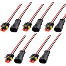 QOFOWIN Waterproof Connectors,4Pin Way Car Electrical Connector,with Wire 16 AWG Marine for Car,Truck,Boat,Motorcycle and Other Wire Connections. (4pin 5pcs)