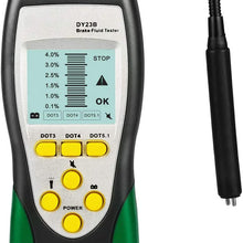 GOGOLO Auto Brake Fluid Tester Gauge Brake Oil Tester with 250mm Goose Neck Detector 2.2'' LCD for DOT3 DOT4 DOT5