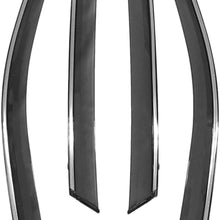 biosp Vent Visor for Honda Accord 10th gen 2018 2019 2020 Rain Sun Shade Window Deflectors Shield Wind Guard Side-Custom Fit 4 Pcs Set Smoke Gray