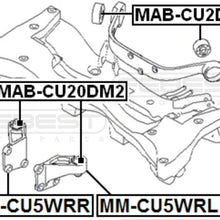 FEBEST MAB-CU20DM1 Rear Differential Mount Arm Bushing