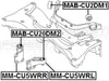 FEBEST MAB-CU20DM1 Rear Differential Mount Arm Bushing