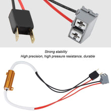 Senyar 2pcs Headlight Decoder,50W LED Fog Lamp Load Resistor Decoder Anti-Flicker Flash Error Canceler for H7