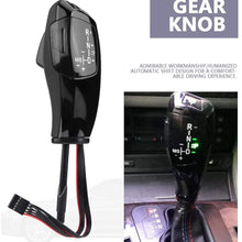 Electronic Gear Shift Knob Shift Knob Lever, LHD Automatic LED Gear Shift Knob for B-M-W E90 E91 E93 E81 E82 E84 E87 E88 E89(Jet Black)