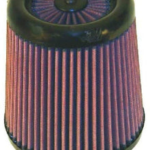 K&N Universal X-Stream Clamp-On Air Filter: High Performance, Premium, Replacement Filter: Flange Diameter: 3 In, Filter Height: 6.5 In, Flange Length: 1.75 In, Shape: Round Tapered, RX-4730