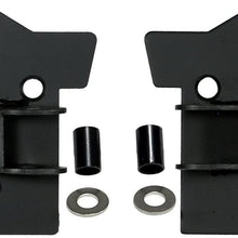 Rugged Ridge 11025.02 Black Mirror Relocation Bracket Kit, Black for 97-02 Jeep Wrangler TJ